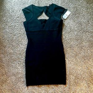 Brand New GUESS Fitted Mini Black Dress Size M